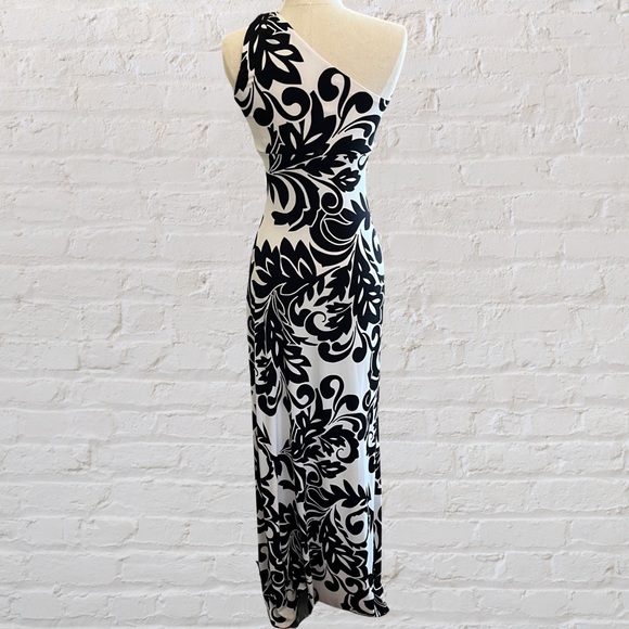 CACHE black and white one shoulder maxi dress - Picture 6 of 6